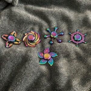 Rainbow Metal Fidget Spinner